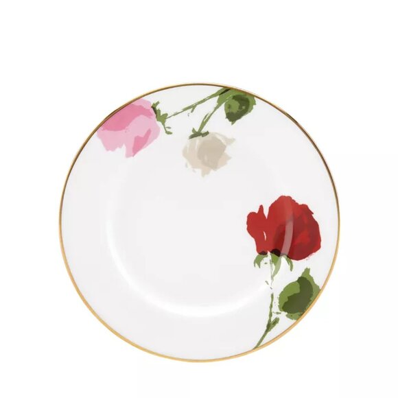 Set of 2 Lenox China Kate Spade Rose Park Salad Plates 9" Brand New - Picture 2 of 2